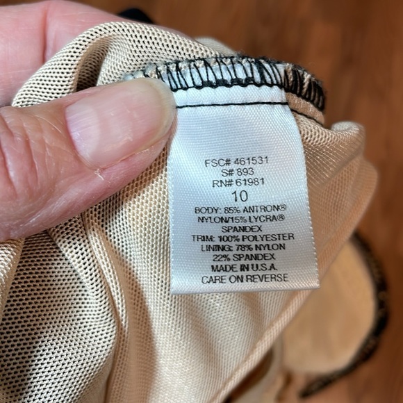 Vintage Cheetah One Piece Swimsuit, underwire, 10 - Picture 6 of 8